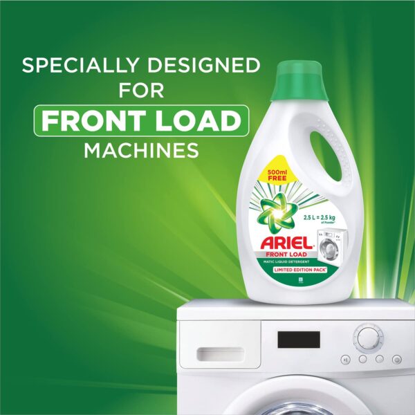 Ariel Matic Liquid Detergent Front Load 2 Ltr + 500ml Free - Image 3