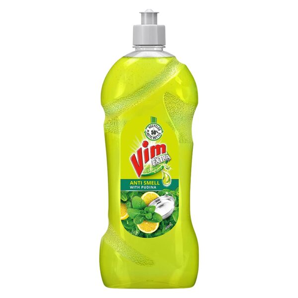 Vim Dishwash Anti Smell Liquid, Pudina, 750 ml