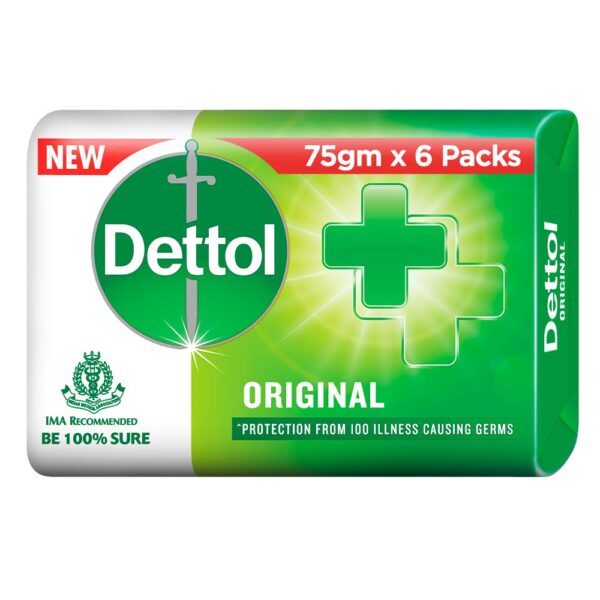 Dettol Original Soap - 75g (Pack of 4)