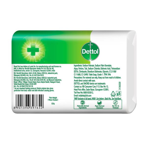 Dettol Original Soap - 75g (Pack of 4) - Image 3