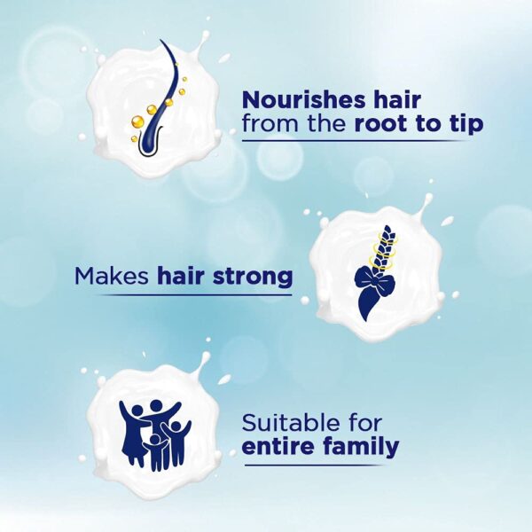 Clinic Plus Strong & Long Shampoo 355 ml, With Milk Proteins & Multivitamins for Healthy and Long Hair - Strengthening Shampoo for Hair Growth - Image 4