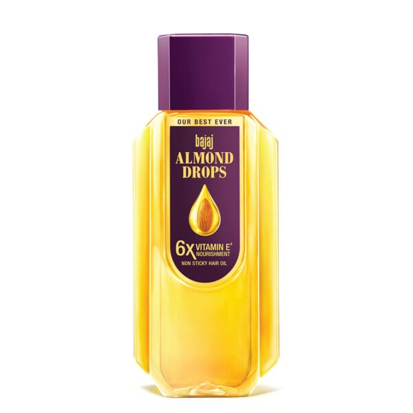 Bajaj Almond Drops Hair Oil, enriched with 6X Vitamin E, 500ml / 475 ml
