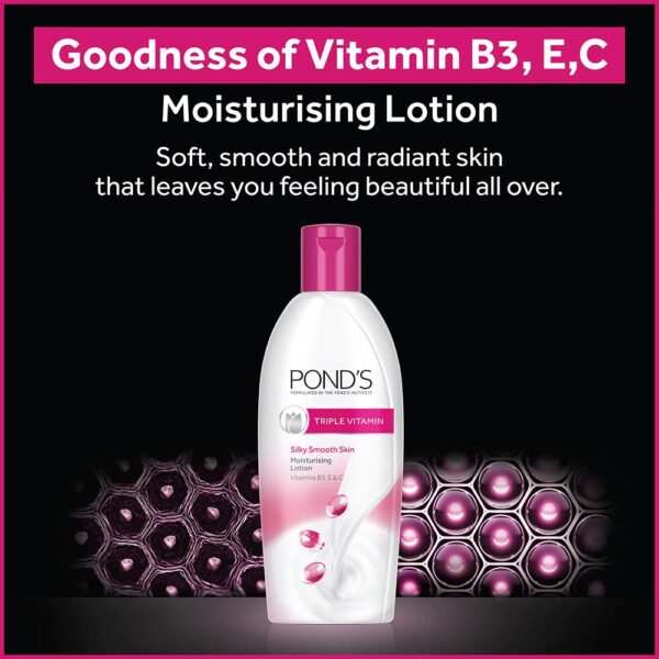POND'S All Triple Vitamin Moisturising Body Lotion, 300 ml - Image 3