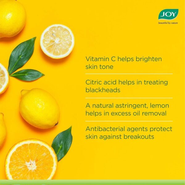 Joy Skin Fruits Lemon Brightening Face Wash, Oil Clear and Fruit Infused With Lemon extracts & Active Fruit Boosters, Lemon Face Wash For Oily Skin | Brightens Skin to Reveal Natural Glow - 50 ml - Image 2