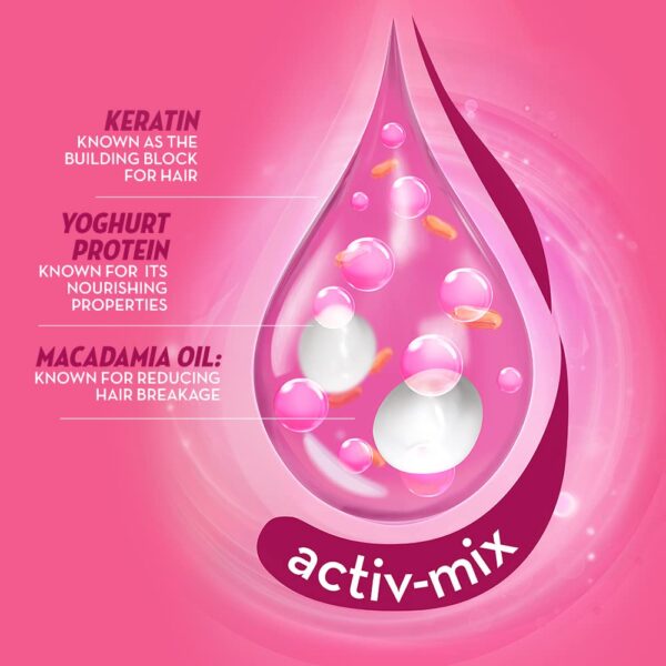 Sunsilk Lusciously Thick & Long Shampoo With Keratin, Yoghurt Protein & Macadamia Oil For 2X thicker & Fuller Hair, 360 ml - Image 3
