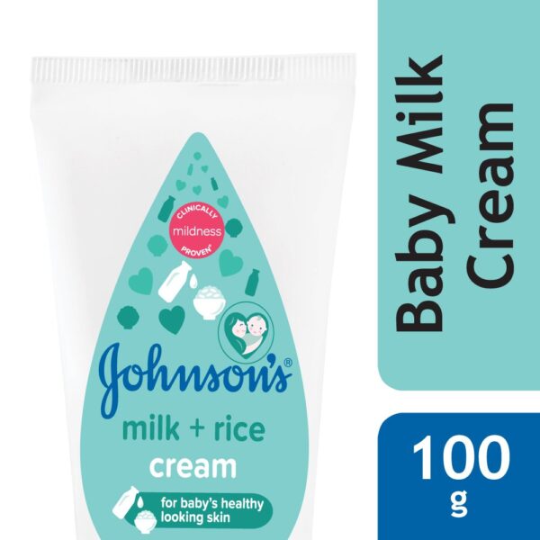 Johnson's Baby Milk and Rice Cream for Summer, 100g - Image 2
