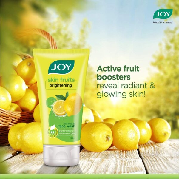 Joy Skin Fruits Lemon Brightening Face Wash, Oil Clear and Fruit Infused With Lemon extracts & Active Fruit Boosters, Lemon Face Wash For Oily Skin | Brightens Skin to Reveal Natural Glow - 50 ml - Image 3