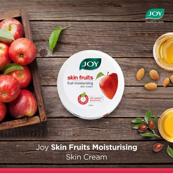 Joy Skin Fruits Fruit Moisturizing Skin Cream With Jojoba and Almond Oil, For All Skin Types 100 ml - Image 4