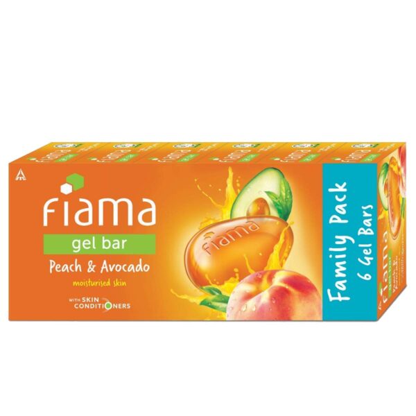 Fiama Gel Bar Peach and Avocado, 125g (Pack Of 3)