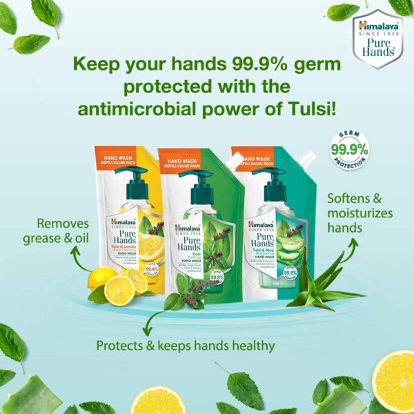 Himalaya Pure Hands | Purifying Tulsi Hand Wash Refill - 750 ml - Image 2