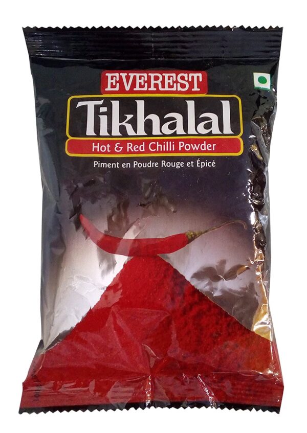 Everest Hot and Red Chilli Powder - Tikhalal, 100g Pouch