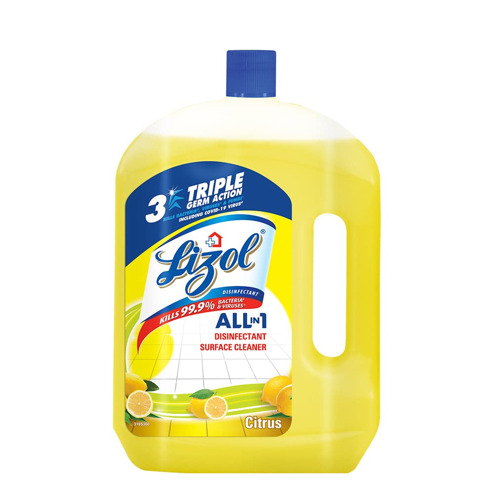 Lizol Disinfectant Surface & Floor Cleaner Liquid, Citrus - 2 L