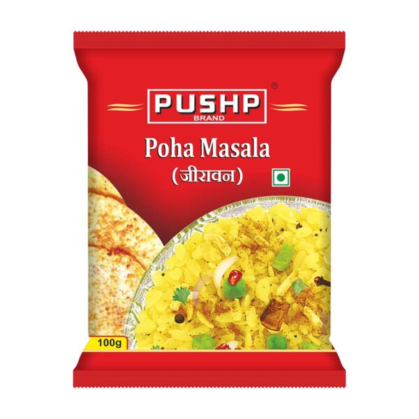 Pushp Brand Jeeravan or Indori Poha Masala Pouch (100g pack) (Pack of 1)